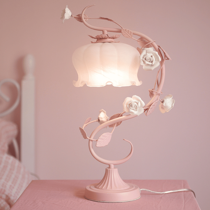 Mes lampes de chevet ® 0 Rose Lampe de chevet rose chic