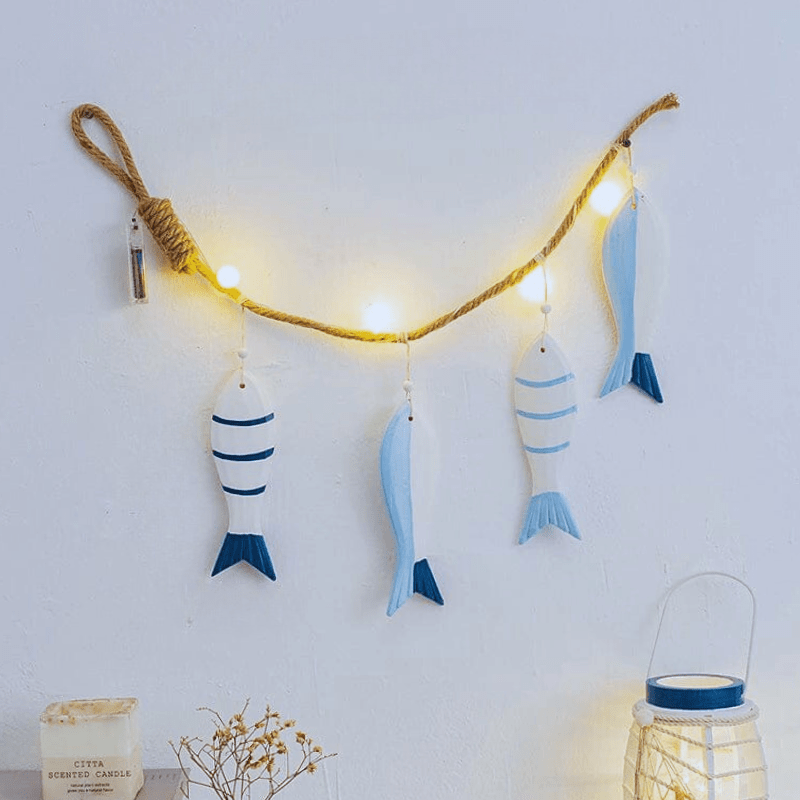 Mes lampes de chevet ® 4 poissons Lampe de chevet Bord de mer