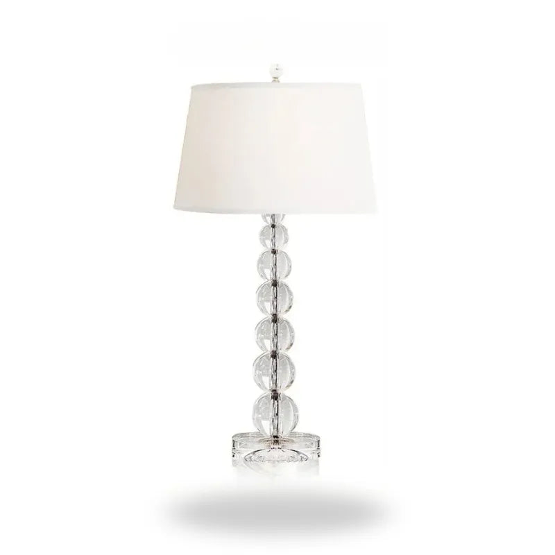 Lampe de chevet avec pied en cristal®Table de chevet avec lampe intégrée3