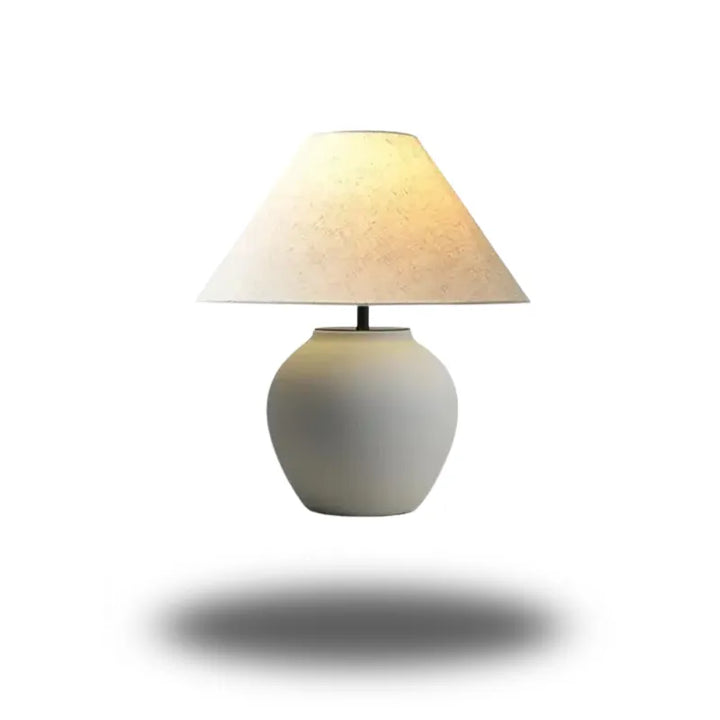 Lampe de chevet pied céramique®Table de chevet avec lampe intégrée4