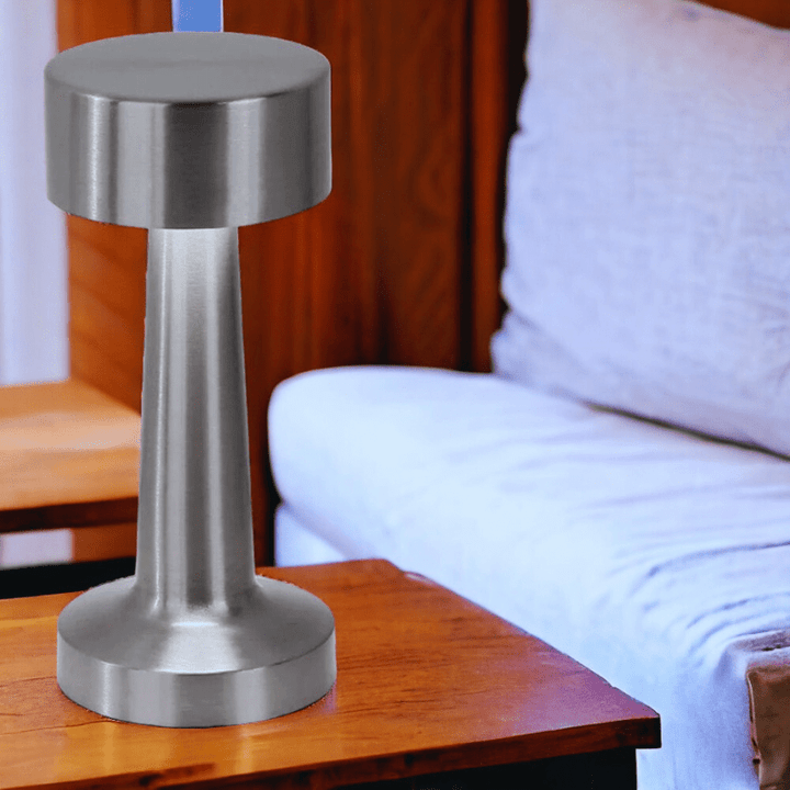 Mes lampes de chevet ® argent Lampe de chevet Tactile Rétro LED