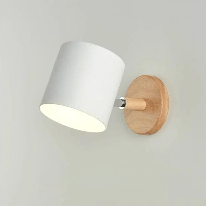 Mes lampes de chevet ® Blanc Lampe De Chevet Blanche et Bois