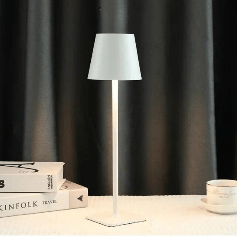 Ma boutique Blanc Lampe de chevet sur pied