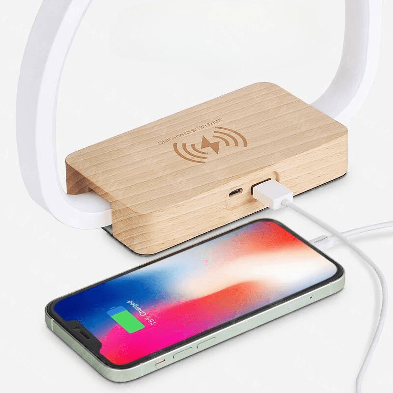 Mes lampes de chevet ® Bois Lampe de Chevet Connectée