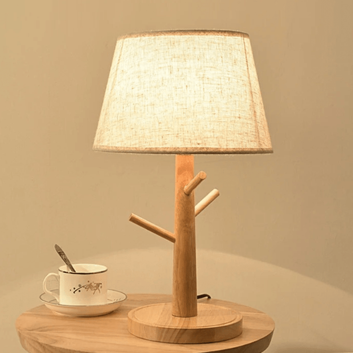 Mes lampes de chevet ® bois Lampe de chevet pied en bois
