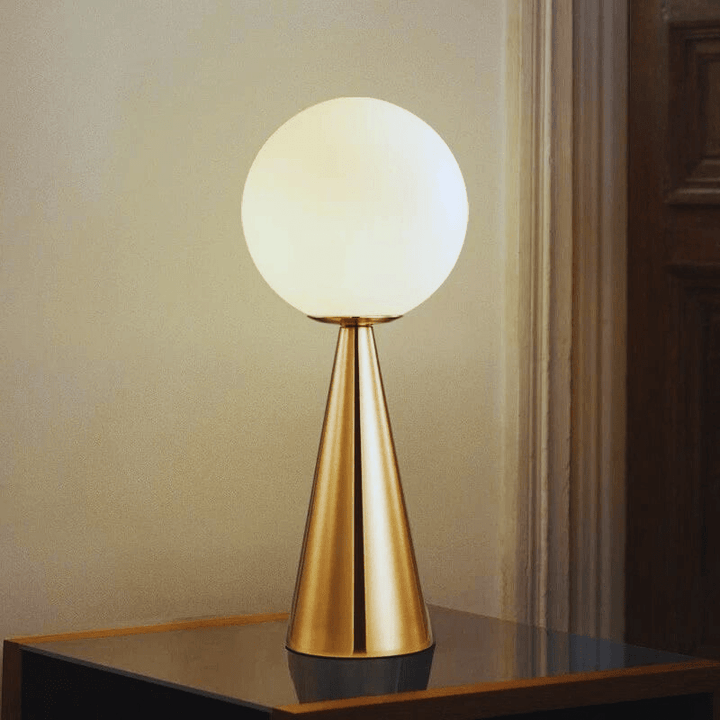 Mes lampes de chevet ® dorée / Lumière Chaude Lampe de chevet en cône dorée