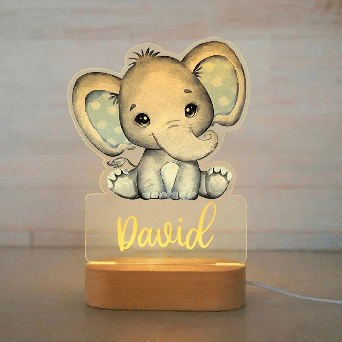 Mes lampes de chevet ® Éléphant Lampe de chevet PersoLux