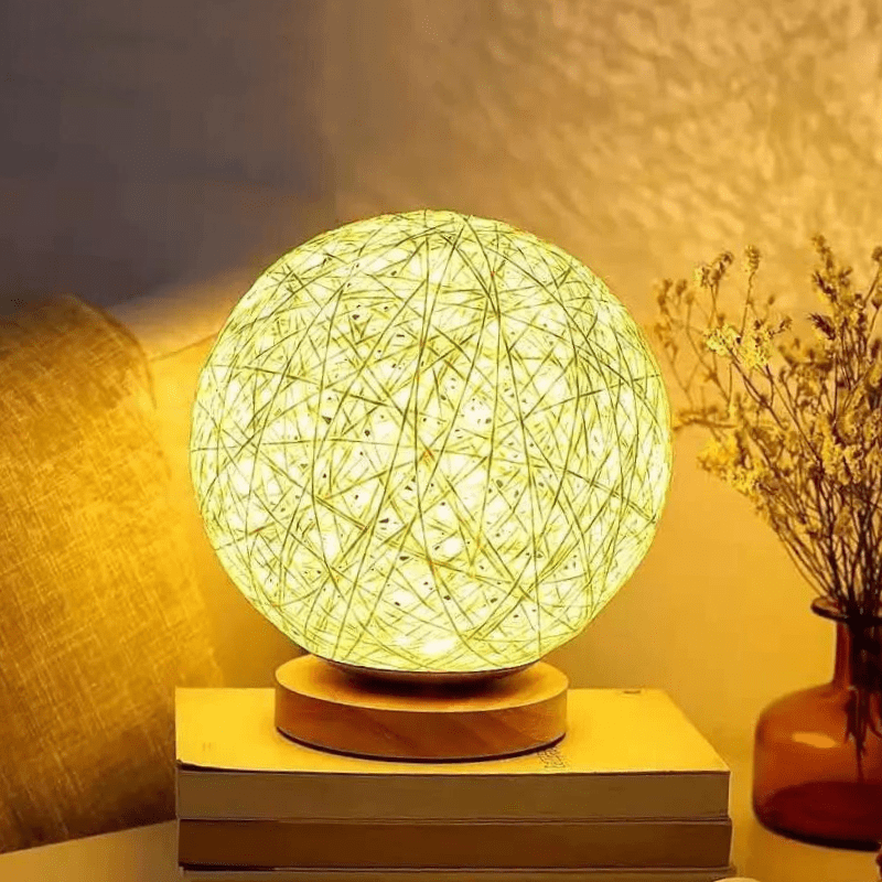 Mes lampes de chevet ® jaune Lampe de chevet rotin coloré