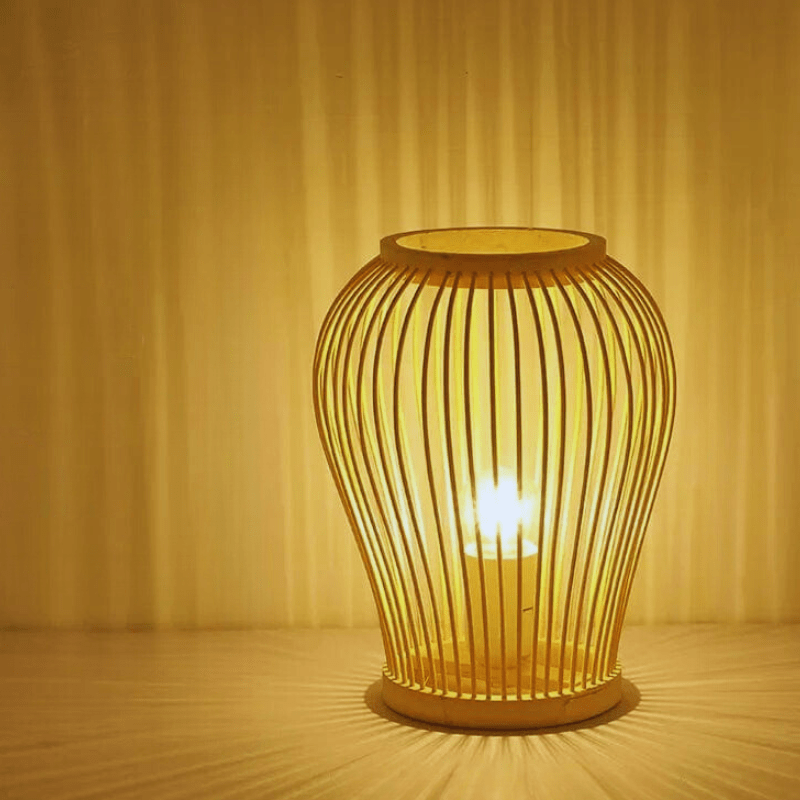Mes lampes de chevet ® Lampe de chevet bambou lanterne
