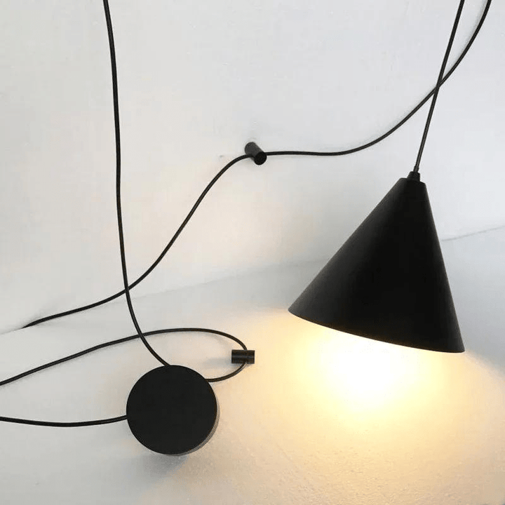 Mes lampes de chevet ® Lampe de chevet Suspension lumineuse noire
