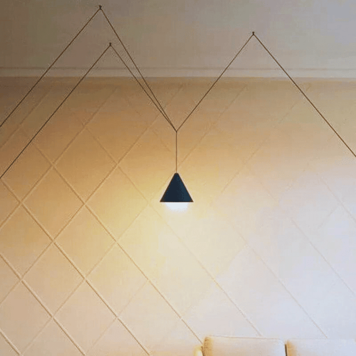 Mes lampes de chevet ® Lampe de chevet Suspension lumineuse noire