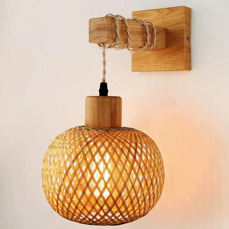 Mes lampes de chevet ® Lumière Chaude (2700-3500K) Lampe de chevet Osier