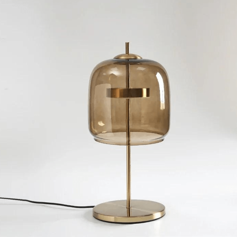 Mes lampes de chevet ® Marron / Lumière Chaude Lampe de chevet moderne en verre