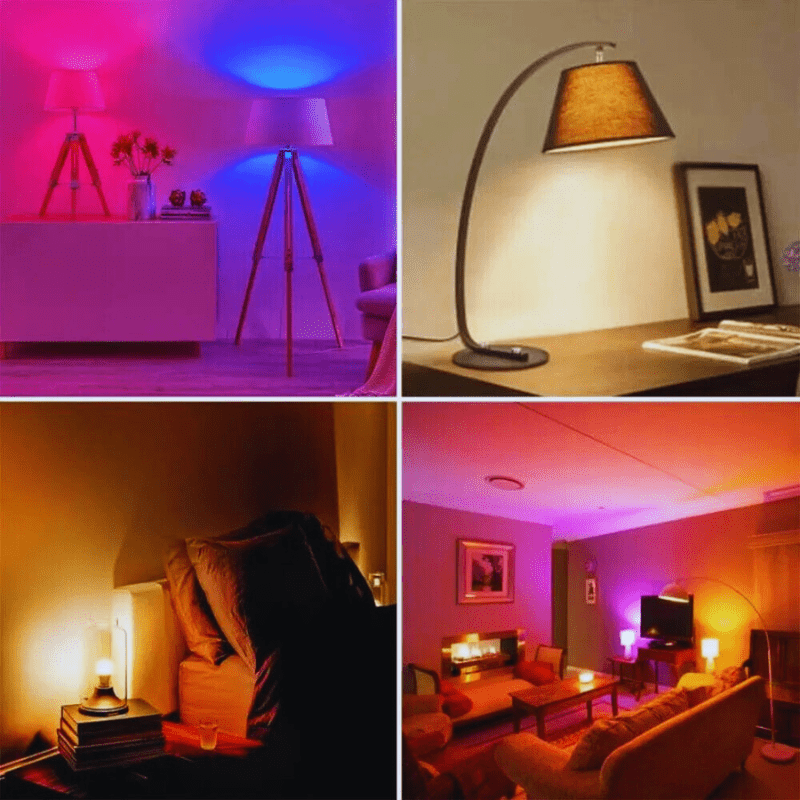 Mes lampes de chevet ® multi Ampoule RGB pour lampe de chevet