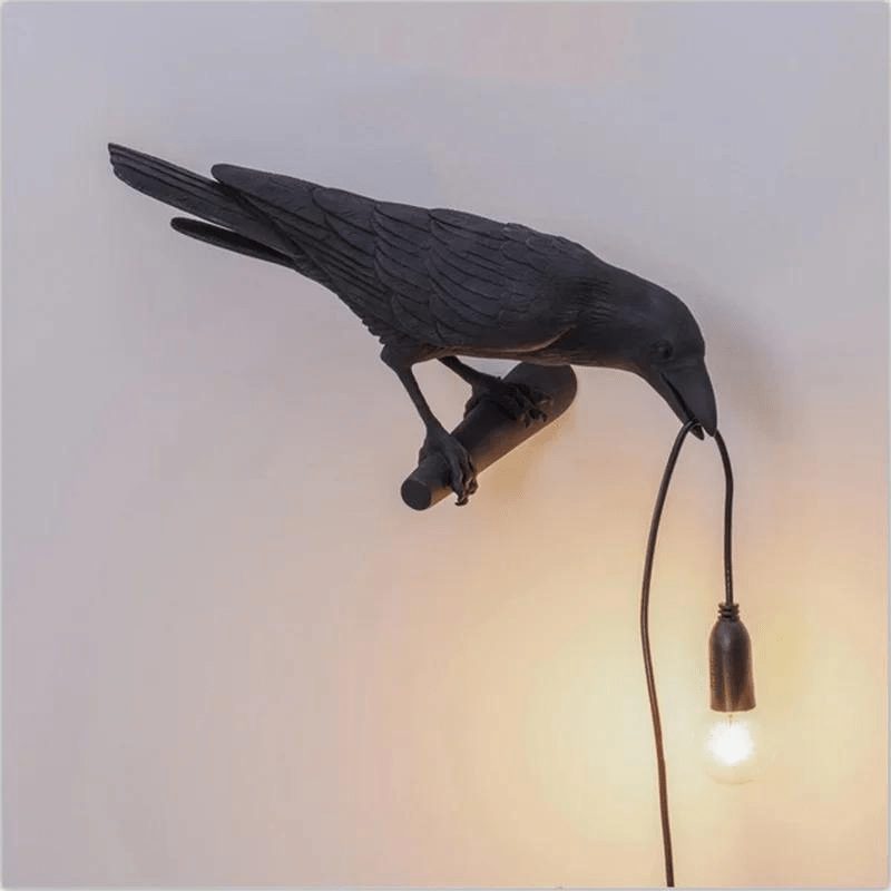 Ma boutique N.Droit Lampe de Chevet Corbeau