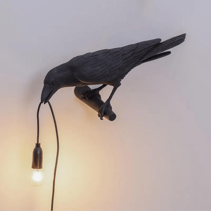 Ma boutique N.Gauche Lampe de Chevet Corbeau