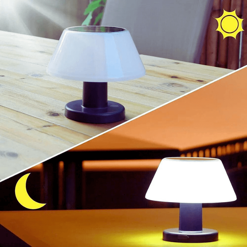 Mes lampes de chevet ® noir-blanc Lampe de chevet solaire