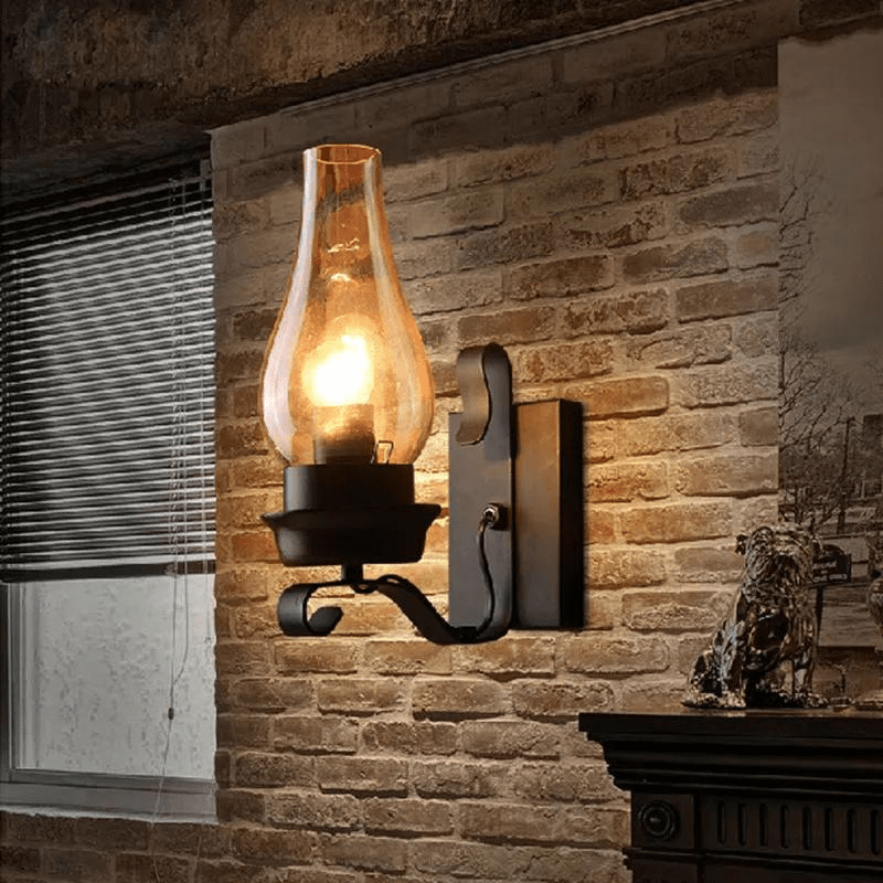 Ma boutique Noir Lampe de Chevet Industrielle