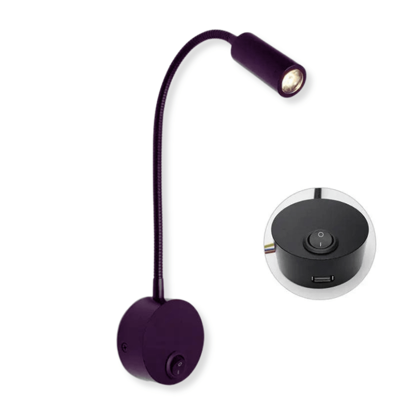 Mes lampes de chevet ® noir / Lumière chaude (3000K) Liseuse lampe de chevet