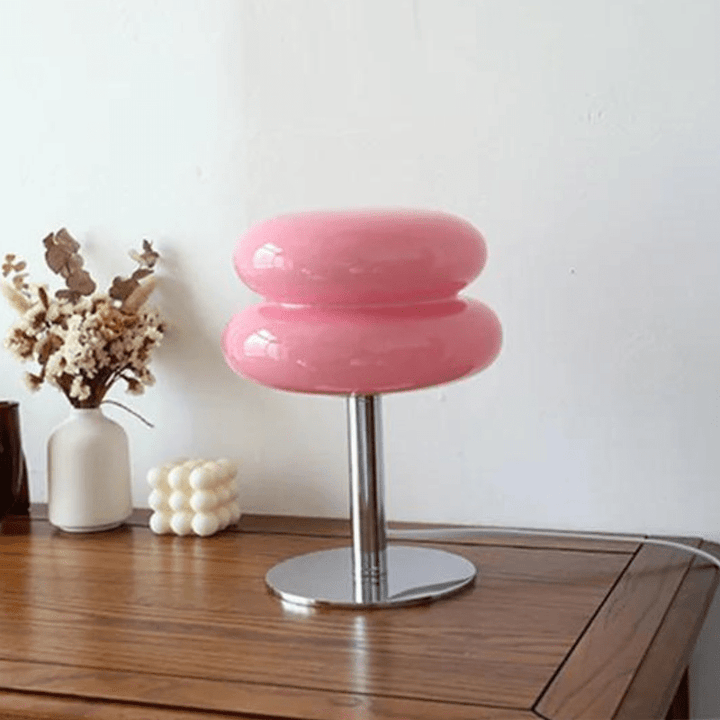 Mes lampes de chevet ® Rose Lampe de chevet en verre originale