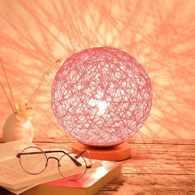 Mes lampes de chevet ® rose Lampe de chevet rotin coloré