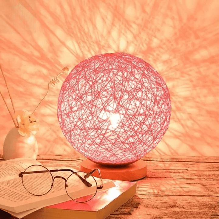 Mes lampes de chevet ® rose Lampe de chevet rotin coloré