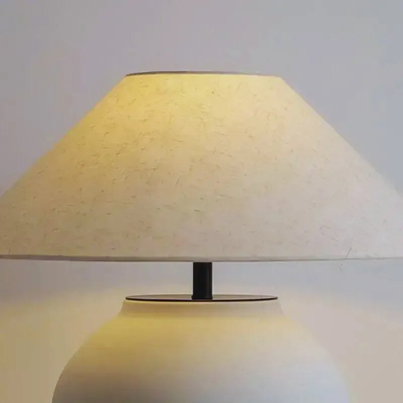 Lampe de chevet pied céramique®Table de chevet avec lampe intégrée3