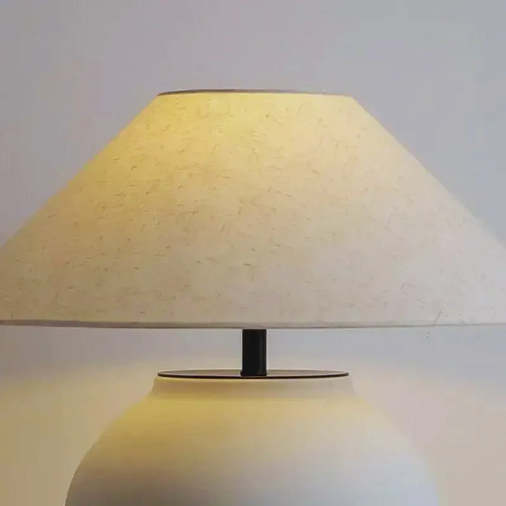 Lampe de chevet pied céramique®Table de chevet avec lampe intégrée3