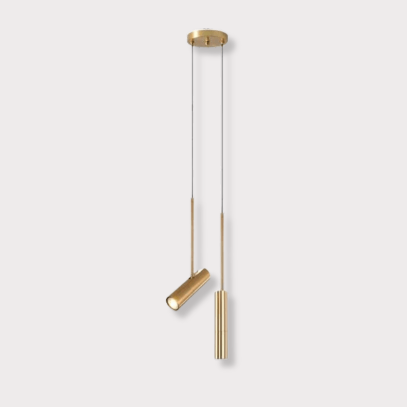 Ma boutique Dorée 2 lampes / Blanc chaud Lampe de chevet suspendu au plafond