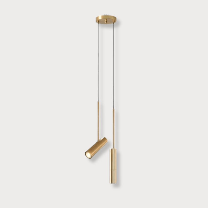Ma boutique Dorée 2 lampes / Blanc chaud Lampe de chevet suspendu au plafond