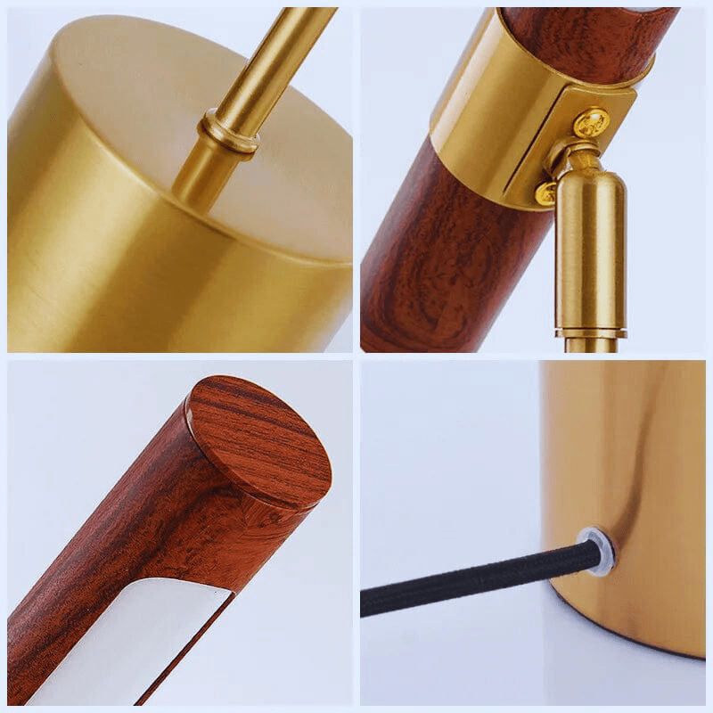 Mes lampes de chevet ® dorée Lampe de chevet bois flotté