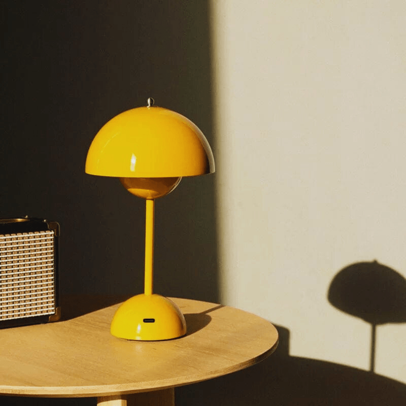 Mes lampes de chevet ® jaune Lampe de chevet vintage champignon
