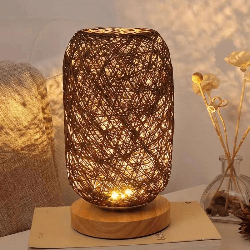 Mes lampes de chevet ® Marron / Lumière Chaude Lampe De Chevet Bohème