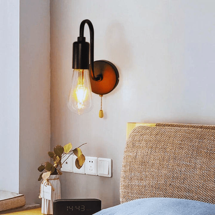 Mes lampes de chevet ® noir Lampe de chevet metal noir