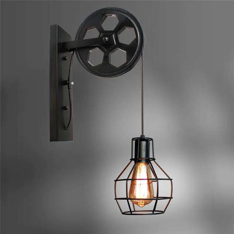 Ma boutique Noir Lampe de chevet style industriel