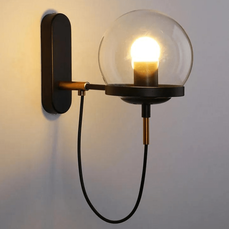Ma boutique Noir / Lumière Chaude Lampe de Chevet Chic