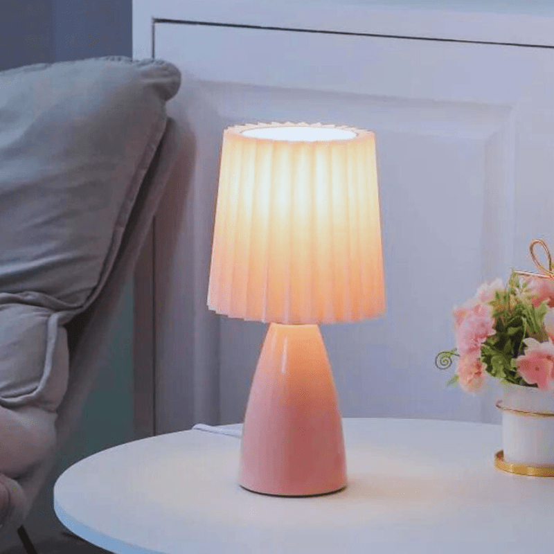 Mes lampes de chevet ® rose Lampe de chevet céramique design
