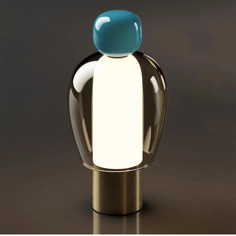 Mes lampes de chevet ® Turquoise / Lumière Chaude (3000K) Lampe De Chevet contemporaine