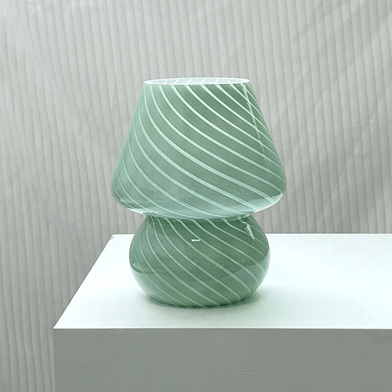 Ma boutique Vert Lampe de chevet en verre translucide